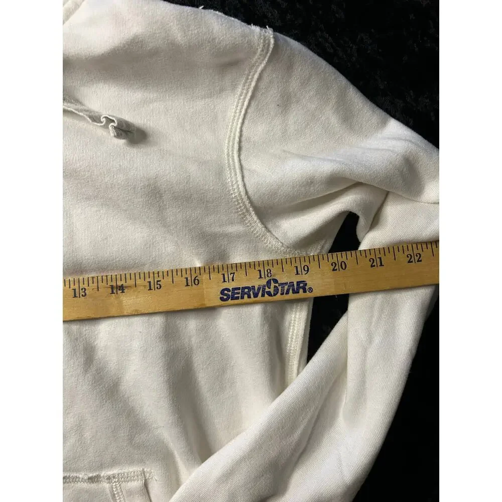 Abercrombie & Fitch Cream Fleece Hoodie Small